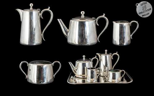 Elkington & Co Fine Quality ( 5 ) Piece Silver Plated Te...