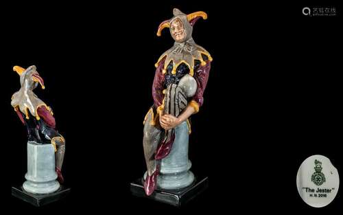 Royal Doulton Hand Painted Porcelain Figure ` The Jester ` H...