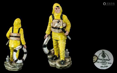 Royal Doulton Hand Painted Porcelain Figure ` The Lifeboat M...