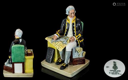 Royal Doulton Hand Painted Porcelain Figure ` Captain Cook `...