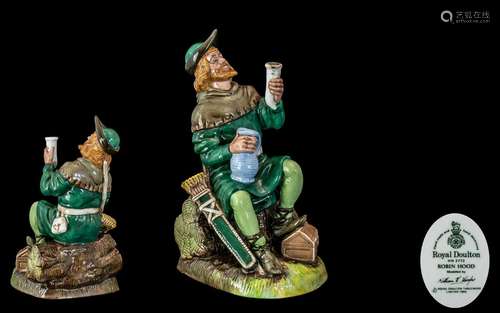 Royal Doulton Hand Painted Porcelain Figure ` Robin Hood ` H...