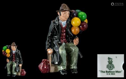 Royal Doulton Hand Painted Ceramic Figure ` The Balloon Man ...