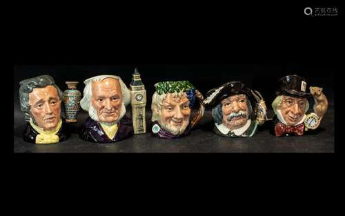 Collection of Five Royal Doulton 4`` Toby Jugs, comprising `...