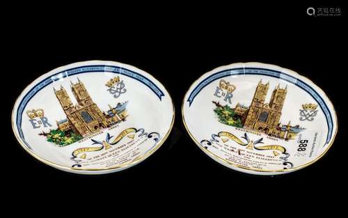 Aynsley Pair of Silver Jubilee Bon Bon Dishes.