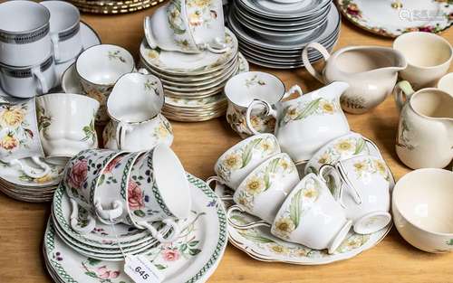 Collection of Bone China Tea Services comprising Royal Stand...