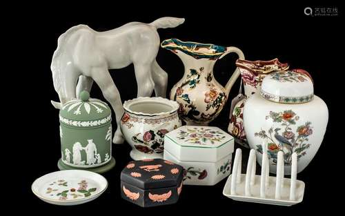 Mixed Collection of Porcelain, including two Mason`s Ironsto...