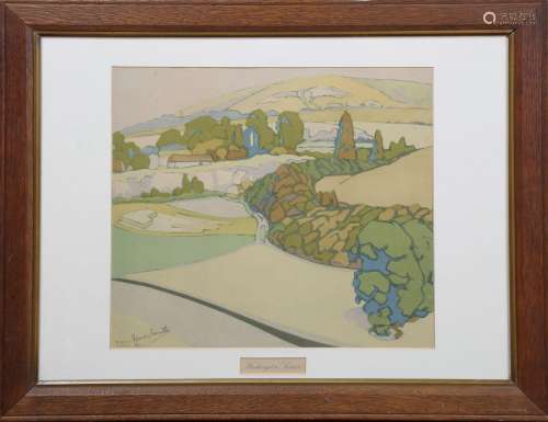 Nancy Smith - 'Washington Sussex', lithograph in colours, si...