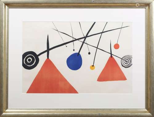 Alexander Calder - Abstract, lithograph in colours, publishe...