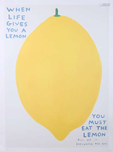 David Shrigley - 'When Life Gives You a Lemon, You Must Eat ...