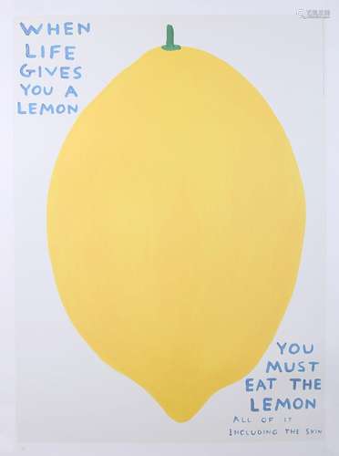 David Shrigley - 'When Life Gives You a Lemon, You Must Eat ...