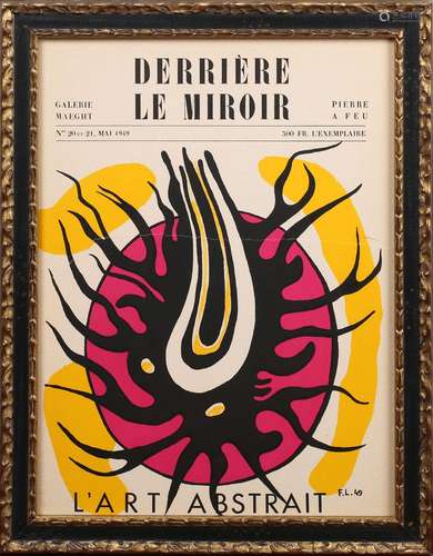 Fernand Leger - 'Derrière Le Miroir, L'Art Abstrait', lithog...