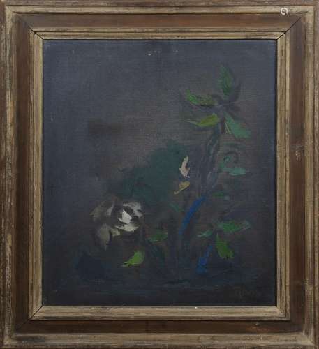 Siegfried Alva - 'Flowers', oil on canvas, signed recto, tit...