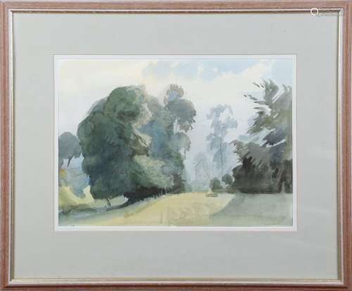 Charles Knight - Landscape with Trees, 20th century watercol...