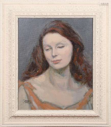 Nicholas Egon - Head and Shoulders Portrait of a Young Woman...