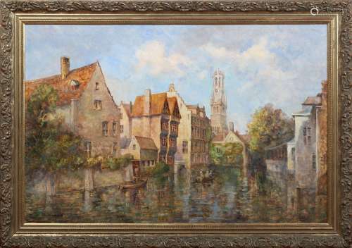M.J. Rendall - View of the Quay of the Rosary (Rozenhoedkaai...