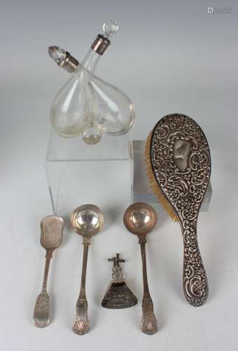 A pair of Victorian silver King's pattern toddy ladles, Lond...
