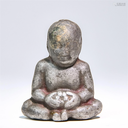 A Chinese Iron Figure of Buddha