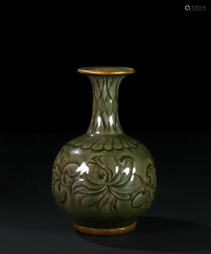 A Chinese Yaozhou-Type Glazed Porcelain Vase