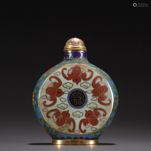 A Chinese Cloisonne Snuff Bottle