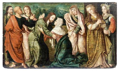Jesus nimmt Abschied von seiner Mutter — Norditalien, 16. Jh...