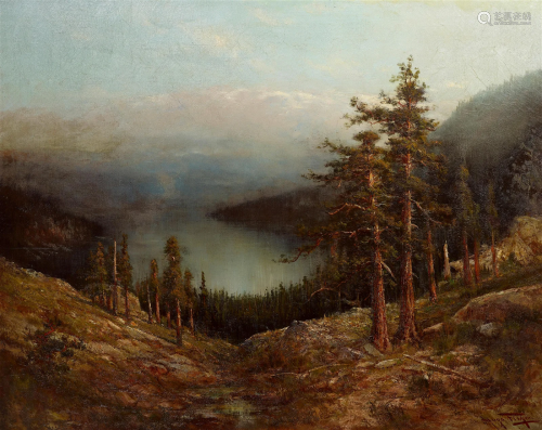 Hugo Anton Fisher (1854-1916) Sierra Lake View 29 x 36 in. f...