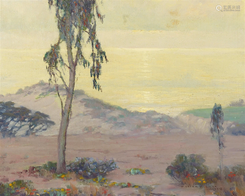 William Posey Silva (1859-1948) Carmel Bay 16 x 20 in. frame...