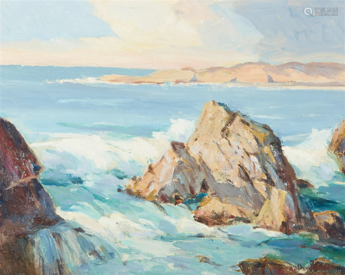 Orrin A. White (1883-1969) Yankee Point, Monterey 16 x 20 in...