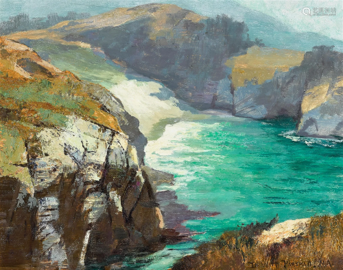 DeWitt Parshall (1864-1956) Sand Beach and Cliffs, Carmel 16...