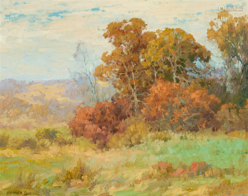 Maurice Braun (1877-1941) Late Autumn 16 x 20 in. framed 22 ...