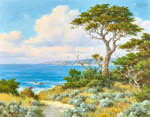 David Chapple (born 1947) Carmel Coast 24 x 30 in. framed 32...