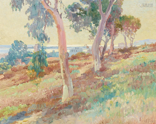 Charles A. Fries (1854-1940) From the Park (Balboa Park, San...