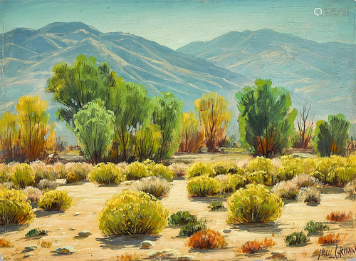 Paul Grimm (1891-1974) Desert and Mountain Landscapes (a gro...