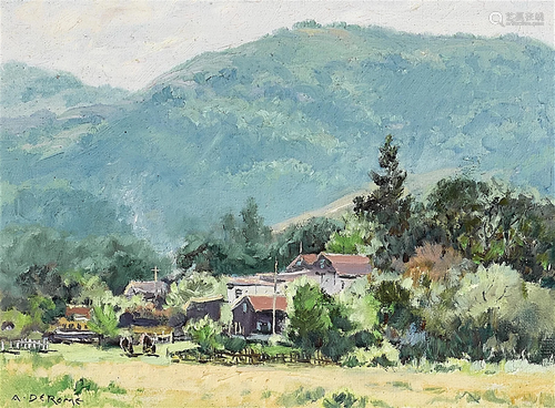 Albert Thomas DeRome (1885-1959) Los Gatos and Spanish Bay D...