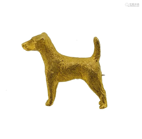 A dog brooch,