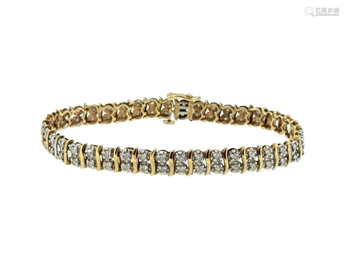 A diamond set bracelet,