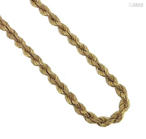 A heavy rope chain,