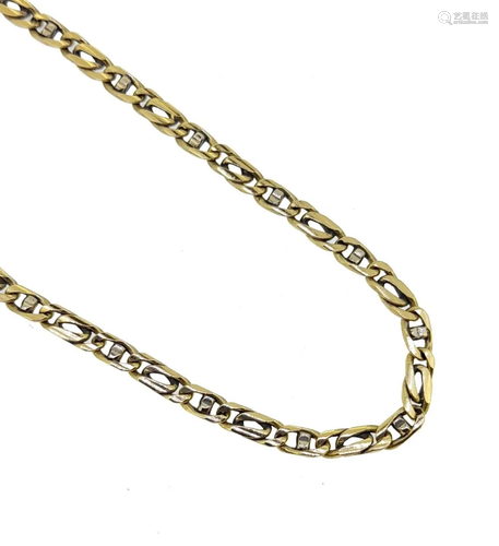 A two colour fancy anchor style chain,