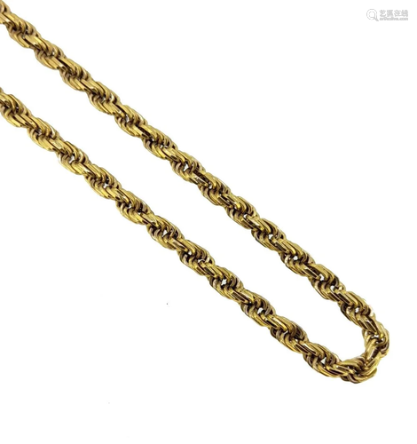 A rope chain,