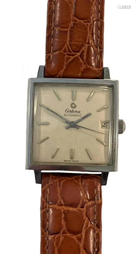 Certina - A steel wristwatch,