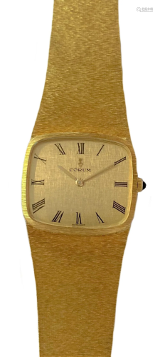 Corum - A Swiss 18ct gold wristwatch,