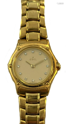 Ebel - An 18ct gold 'Sport Classic Mini' wristwatc...