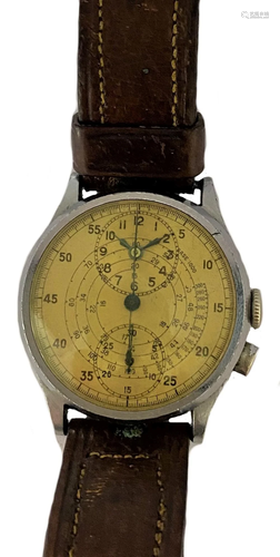 Gallet - A steel 'MultiChron Regulator Chronograph'...