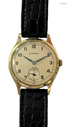 Garrard - A 9ct gold wristwatch,
