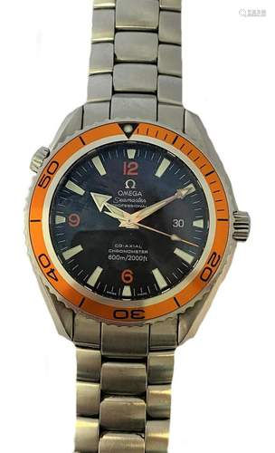 Omega - A steel Seamaster 'Planet Ocean 600m' wris...