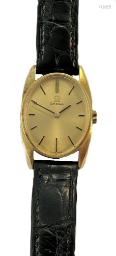 Omega - An 18ct gold wristwatch,