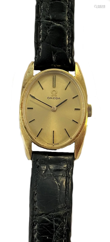 Omega - An 18ct gold wristwatch,