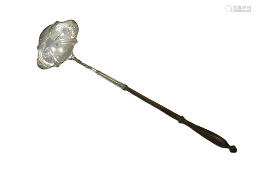 A mid 18th century punch ladle,