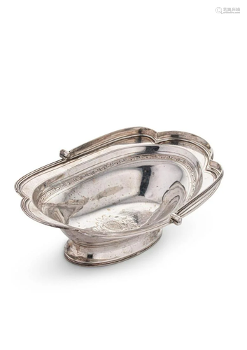 A George III 18th century silver bon bon basket,