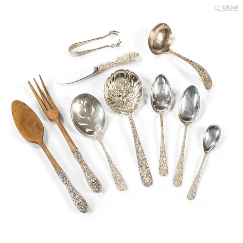 Assembled Kirk Steiff Company Sterling Silver Flatware Servi...