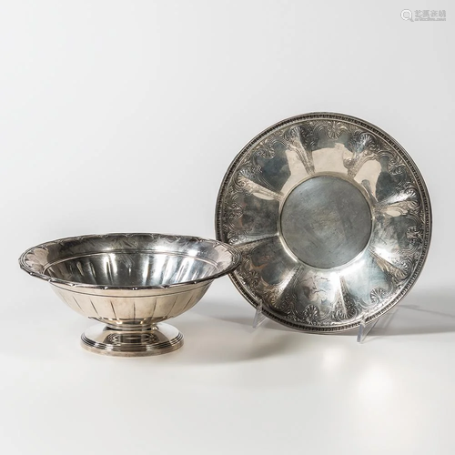 Two Sterling Silver Serving Dishes